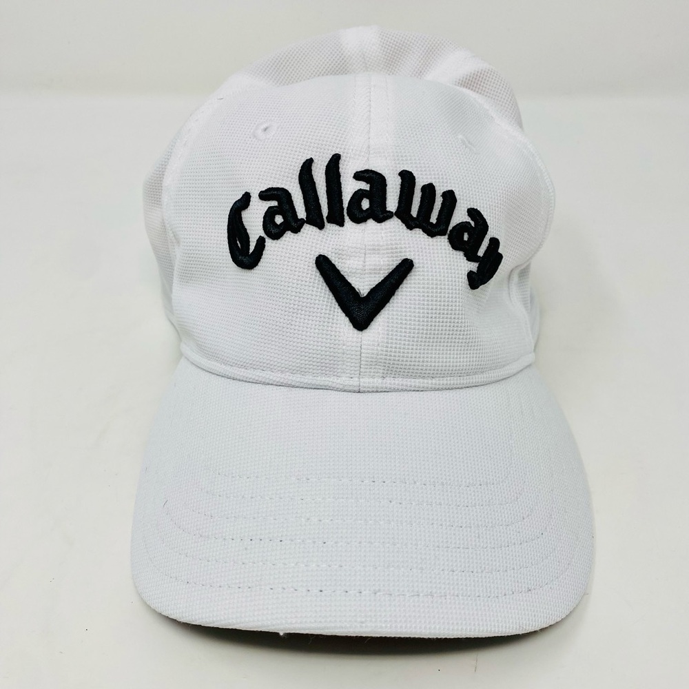 Mens Callaway White Mesh Golf Hat